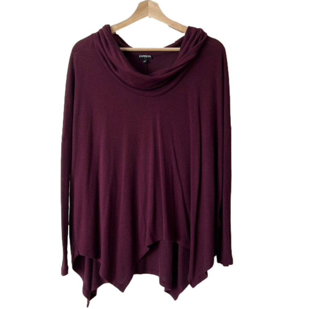 Express flowy cowl neck sweater